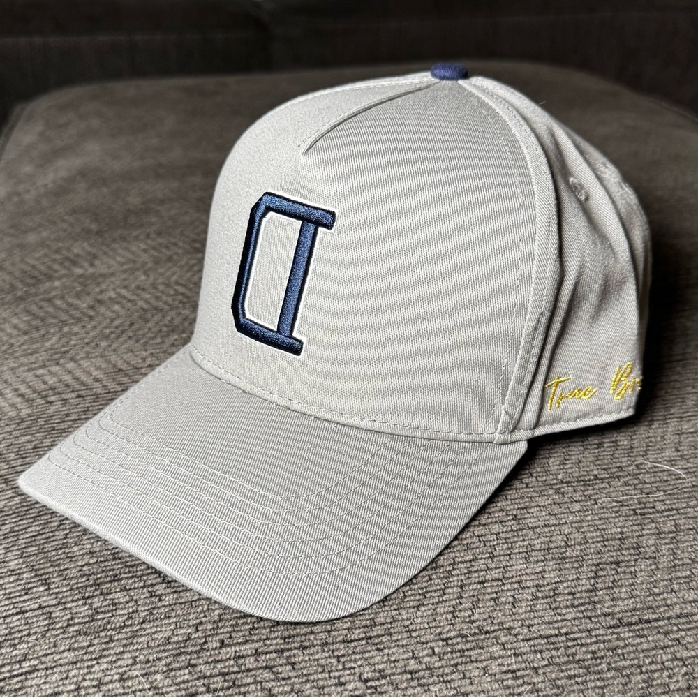 True Brvnd Dallas Cowboys Reverse D Snapback Adjustable Gray Blue NFL Hat Cap